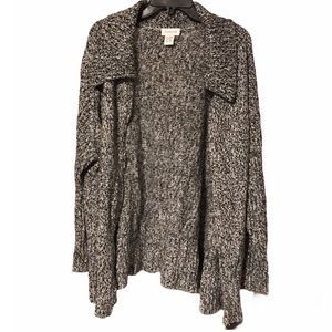 AVENUE Plus Size 26/28 Knit Black, White Sweater